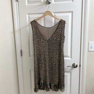 Stretchy Sparkle Animal Print Dress